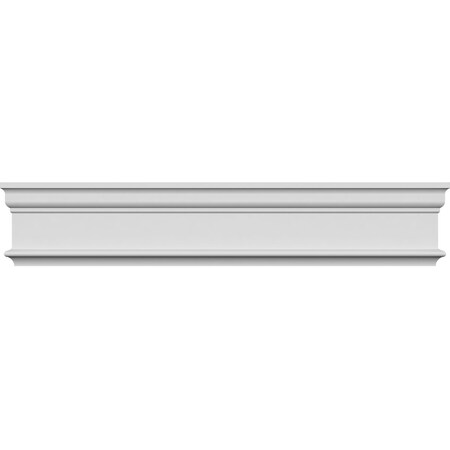 Ekena Millwork 129" Bottom Width x 130 1/2" Top Width x 4 5/8"H x 1 1/8"P Holmdel Crosshead CRH05X129HO
